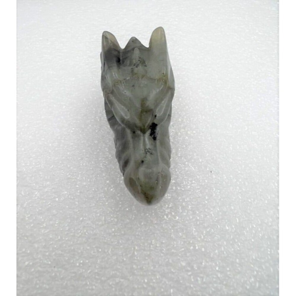 Labradorite Dragon Head Carving
